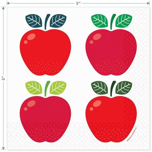 HOME HOOPLA Apple Party Supplies Set