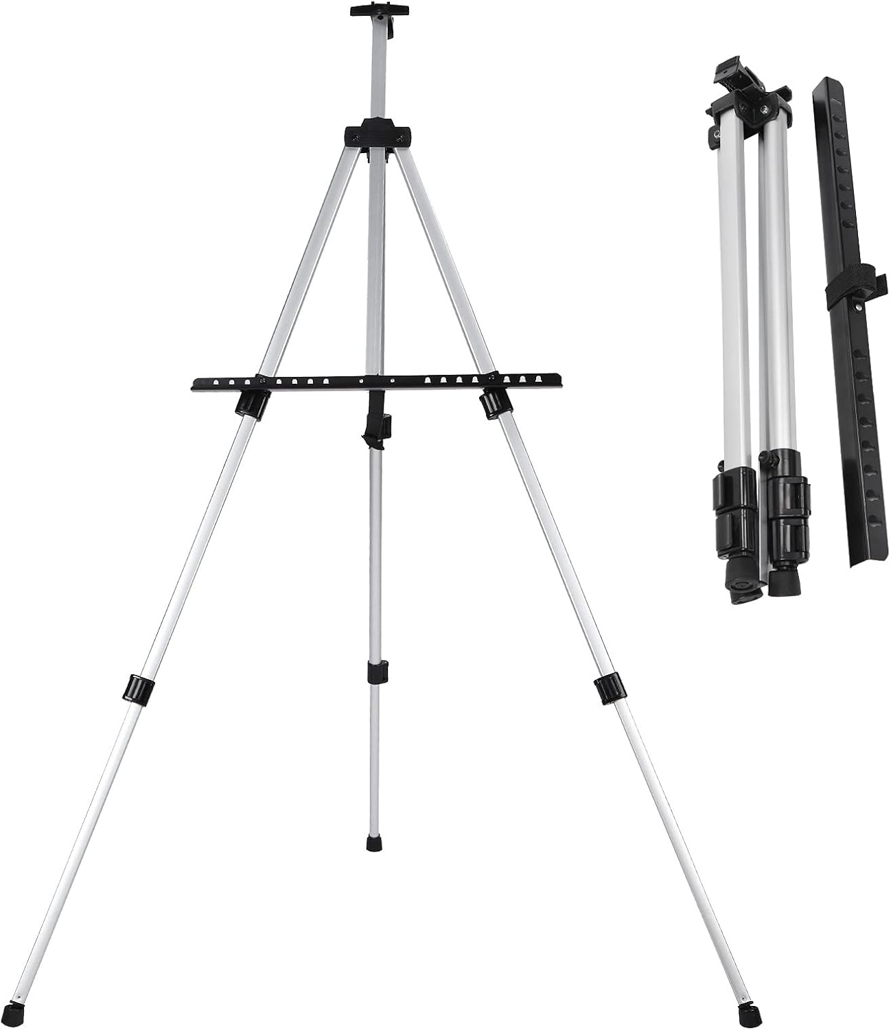 Portable Adjustable Aluminum Easel for Artists and Students