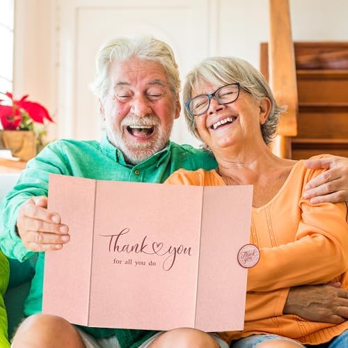Vlipoeasn Thank You Signature Book Rose Gold Guestbook Alternative