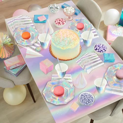 Iridescent Party Supplies Set for 12 Guests