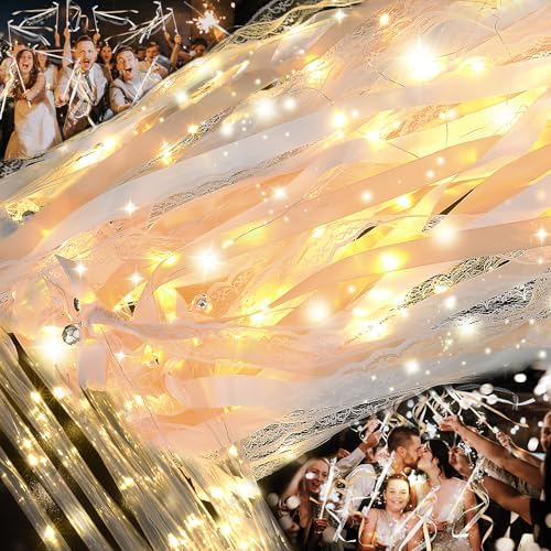 100PCS LED Fairy Wands with Bells for Wedding Party