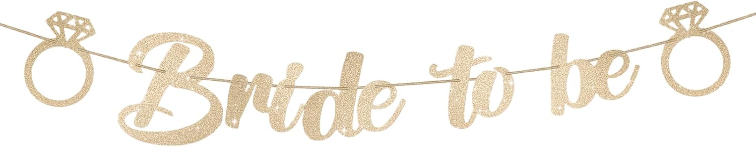 Bride To Be Banner Wedding Decorations Pre-Strung
