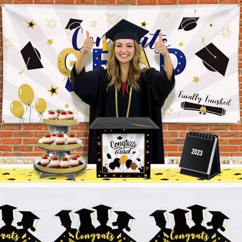 PRETYZOOM 2023 Graduation Card Box for Party Supplies