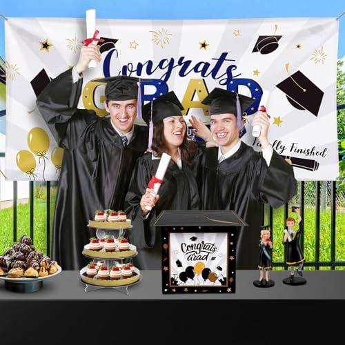 PRETYZOOM 2023 Graduation Card Box for Party Supplies