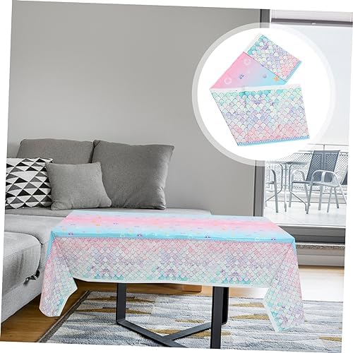 MAGICLULU Mermaid Tablecloth for Birthday Parties