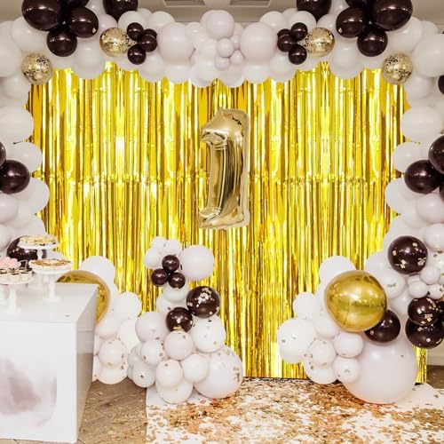 Accevo Gold Foil Streamers 3 Pack Decorations