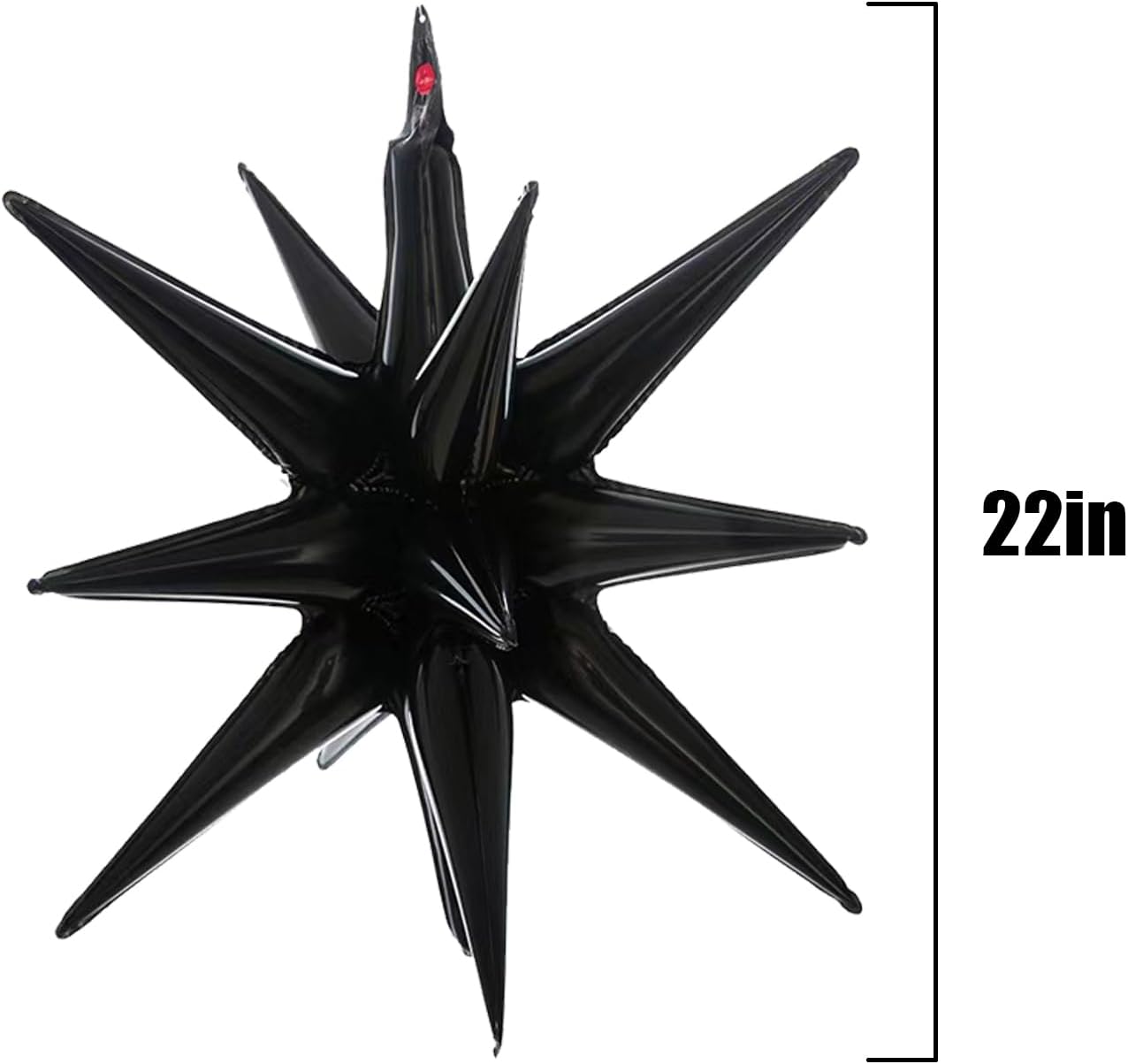 5 Pcs Black Star Balloons for Party Decorations