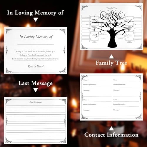 Celebration of Life Guest Book with Pen and Box
