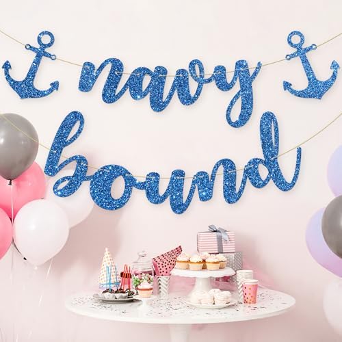 Navy Bound Banner for Military Party Decorations
