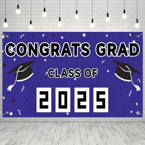 Graduation Banner Outdoor Decor 71x43 Inches