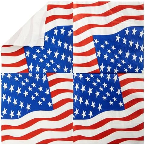Juvale 144 Piece Patriotic Party Set for 24