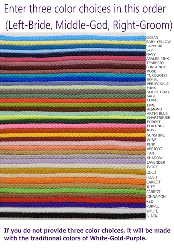 Unity Braids Three Strand Wedding Ceremony Cord 5mm