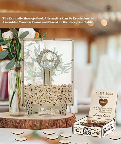 Heart Wedding Guest Book Alternative with Stand