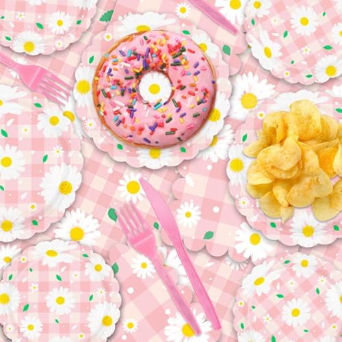 121Pcs Daisy Birthday Party Decorations Set