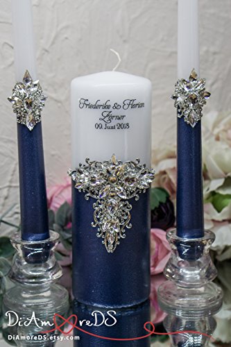 Personalized Unity Candle Set for Wedding