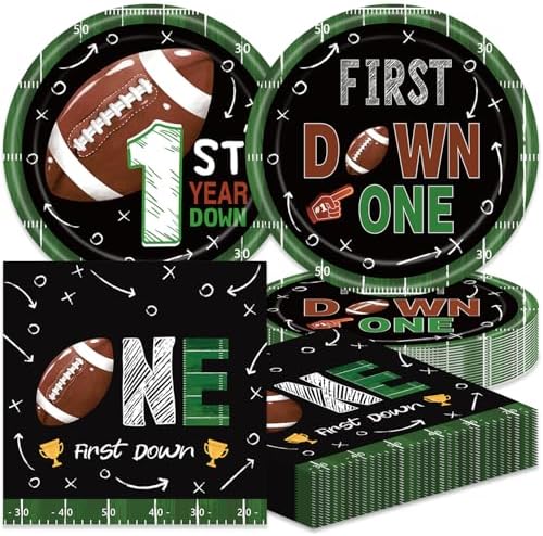 Football Themed 1st Birthday Party Supplies 40Pcs