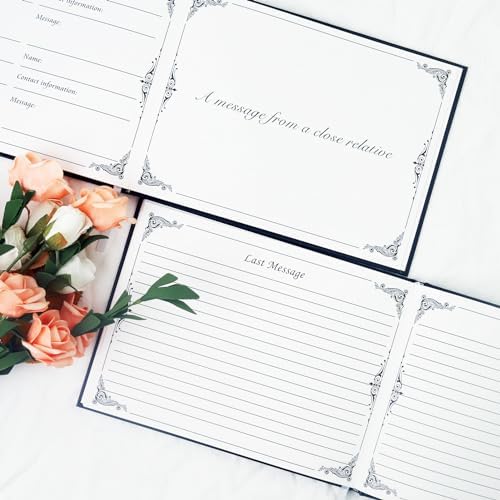 Black Heart Tree Funeral Guest Book 82 Pages