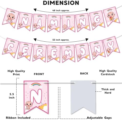 Lovenspire Baby Naming Ceremony Banner Decor