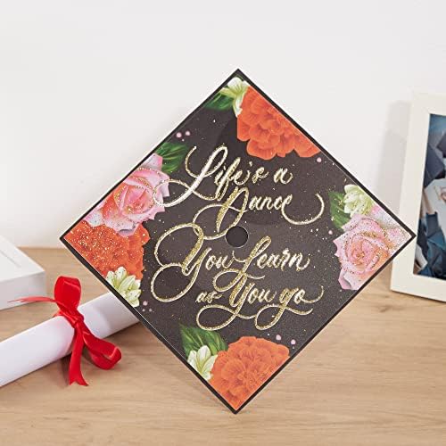 Once Upon A Time Graduation Cap Topper with Flowers