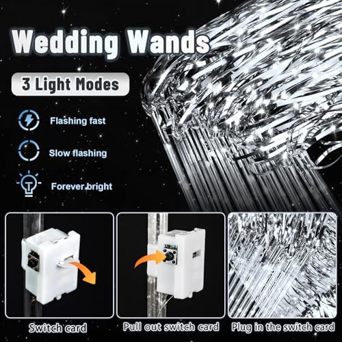 200 PCS LED Wedding Wands for Send Off and Party