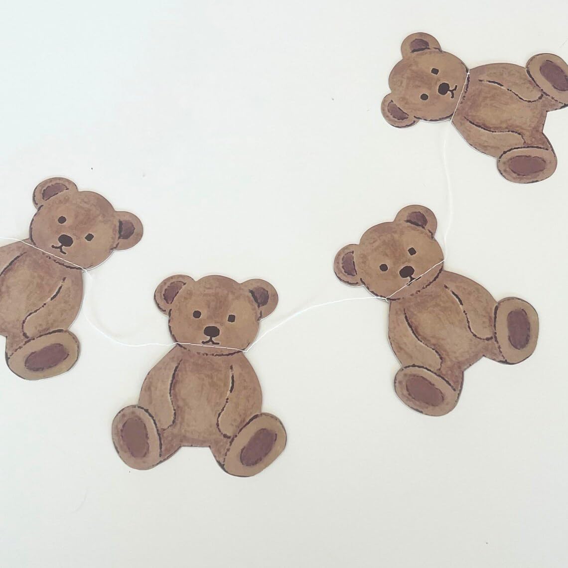 Bear Hanging Paper Garland 3 Strings X 82ft