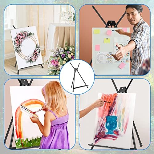 Xinnun 24 Pack Adjustable Aluminum Easels Stand