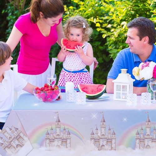 Princess Castle Tablecloth for Birthday Parties and Picnic
