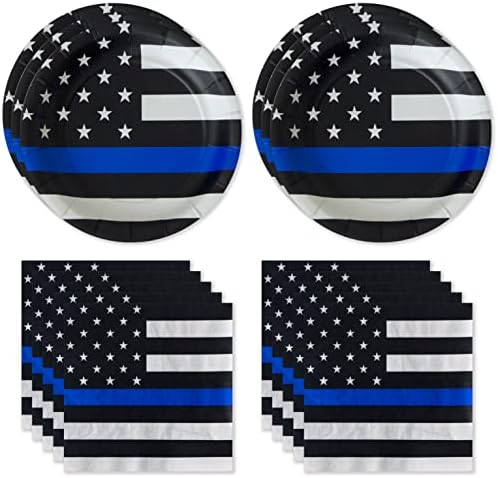 Thin Blue Line Party Pack for 16 Guests