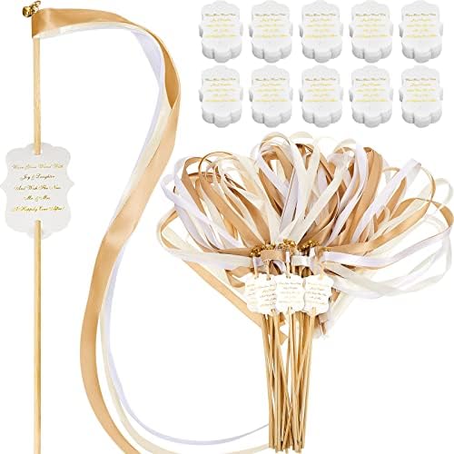 Janinka 100 Piece Wedding Wand with Stick and Bell Set