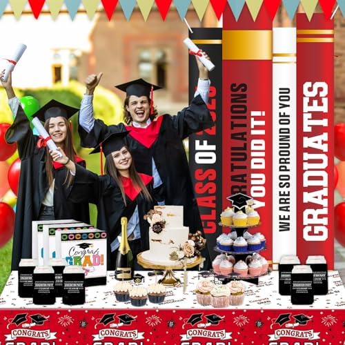 Class of 2025 Graduation Banner Red