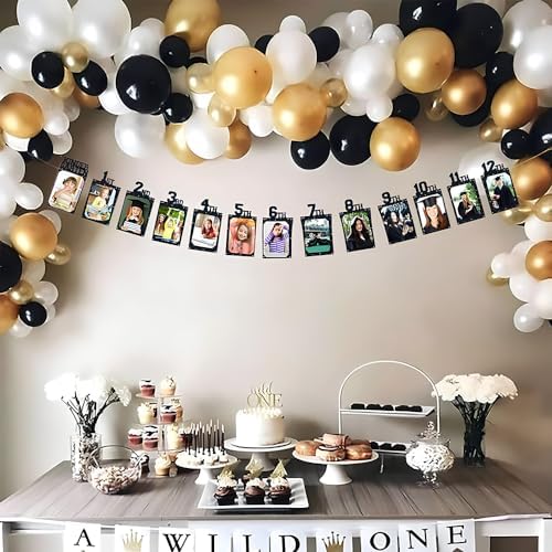 Black Graduation DIY Photo Frame Garland - 9ft 1 Count