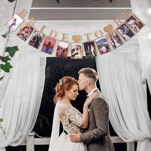 Bride To Be Photo Banner - Gold Decor