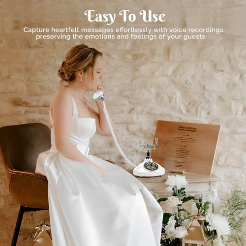Sangyn Audio Guest Book Wedding Phone for Personalized Messages