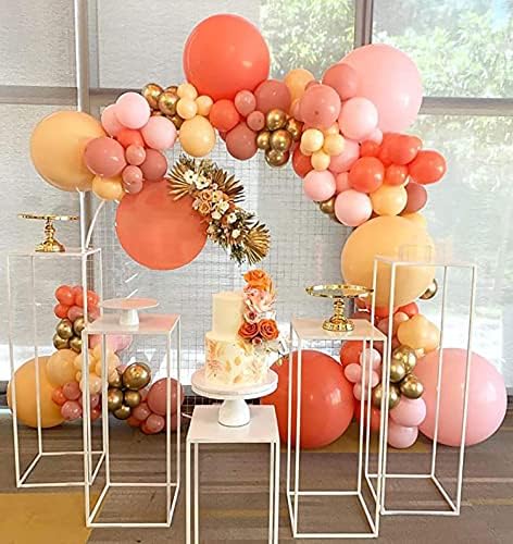 KALOR 18 Inch Coral Red Balloons 10 Pcs