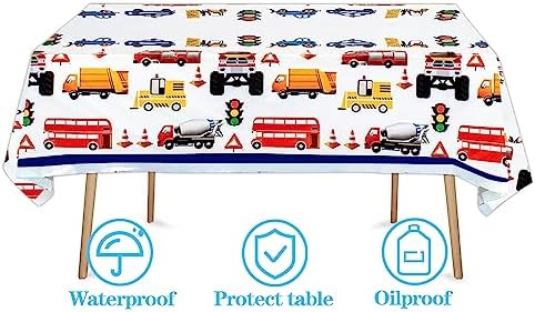 Traffic Cars Trucks Transportation Party Ware Set for 20 Guests