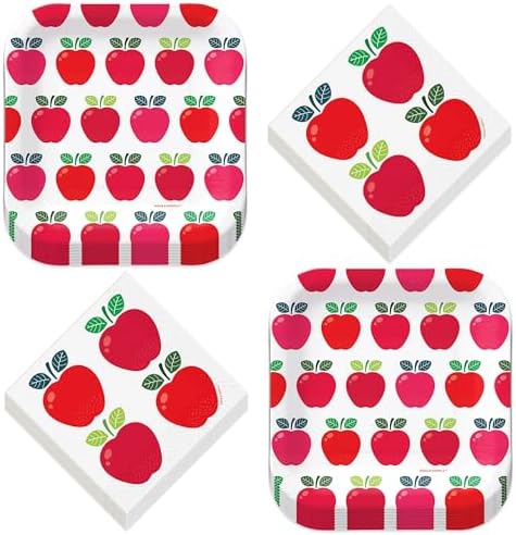 HOME HOOPLA Apple Party Supplies Set