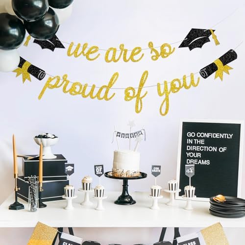 Graduation We Are So Proud Of You Banner Party Decorations