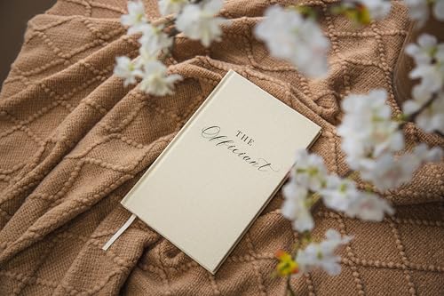 Wedding Officiant Book with Gold Trim and 32 Pages
