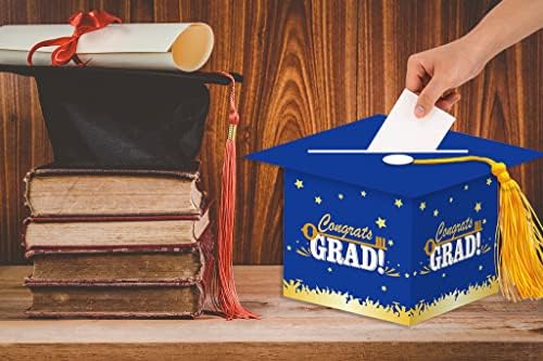Hying Graduation Card Box 2025 Blue Cap Tassel