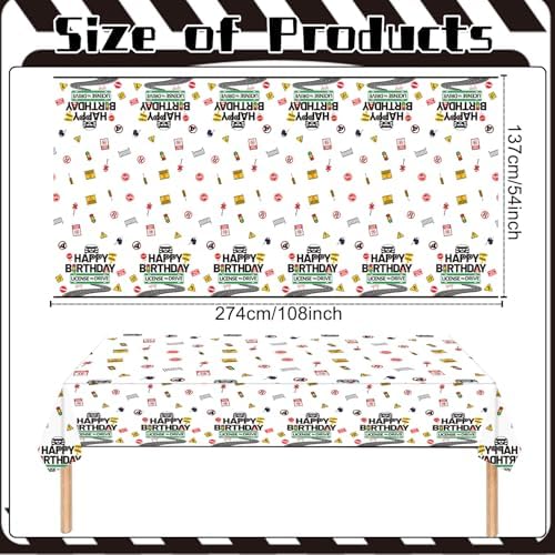 Drivers License 16th Birthday Tablecloth Decorations 3PCS