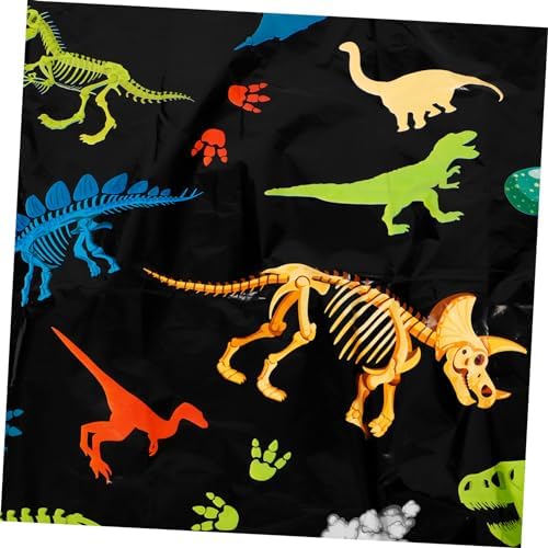 Dinosaur Pattern Disposable Tablecloth for Birthday Parties and Gatherings