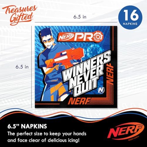 Treasures Gifted Nerf Party Supplies for 16 Guests