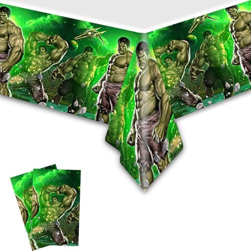 2 Pack Birthday Tablecloth for Boy Kids Party Decorations