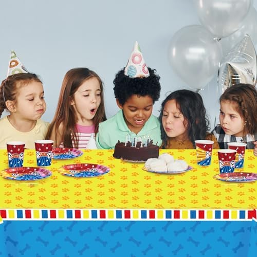 Dog Paw Party Supplies Set 97 PCS Birthday Decorations