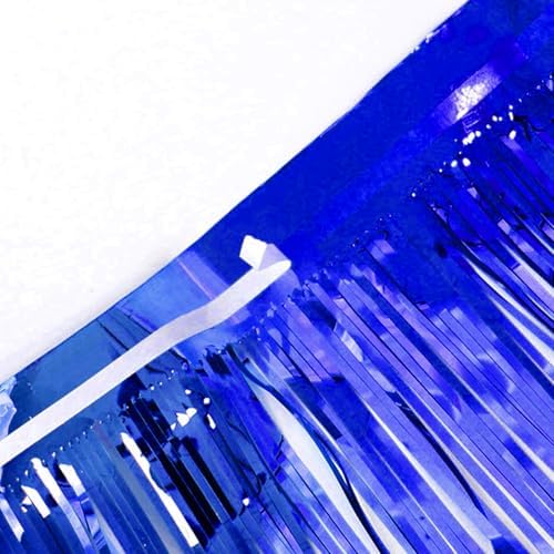 YESON Blue Parade Float Fringe Banners Garland 4 Pack