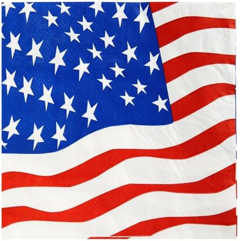Juvale 144 Piece Patriotic Party Set for 24