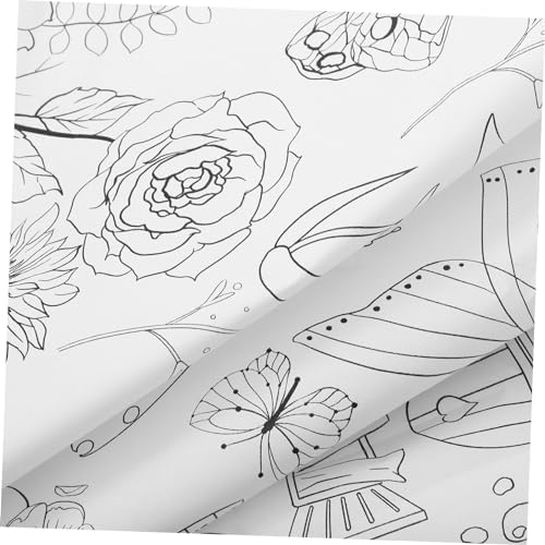 Uonlytech Flower Fairy Birthday Table Cover for Kids Parties