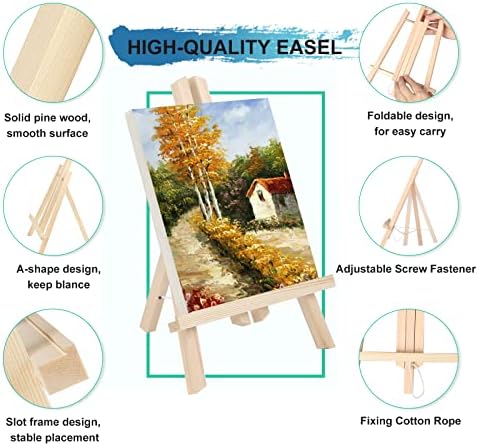 Kinlink 118 Inch Wood Easels Set of 12 Display and Painting Stand