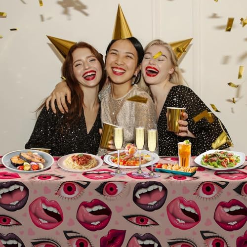 Sexy Lips Love Tablecloths for Party Decorations