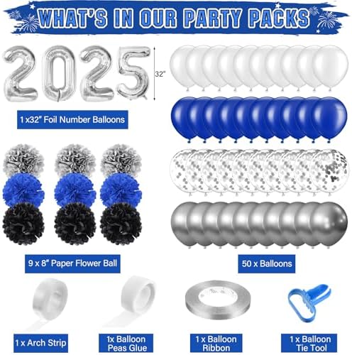 Class of 2025 Graduation Party Decorations Set